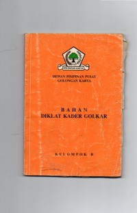 Image of Bahan Diklat Kader Golkar Kelompok B